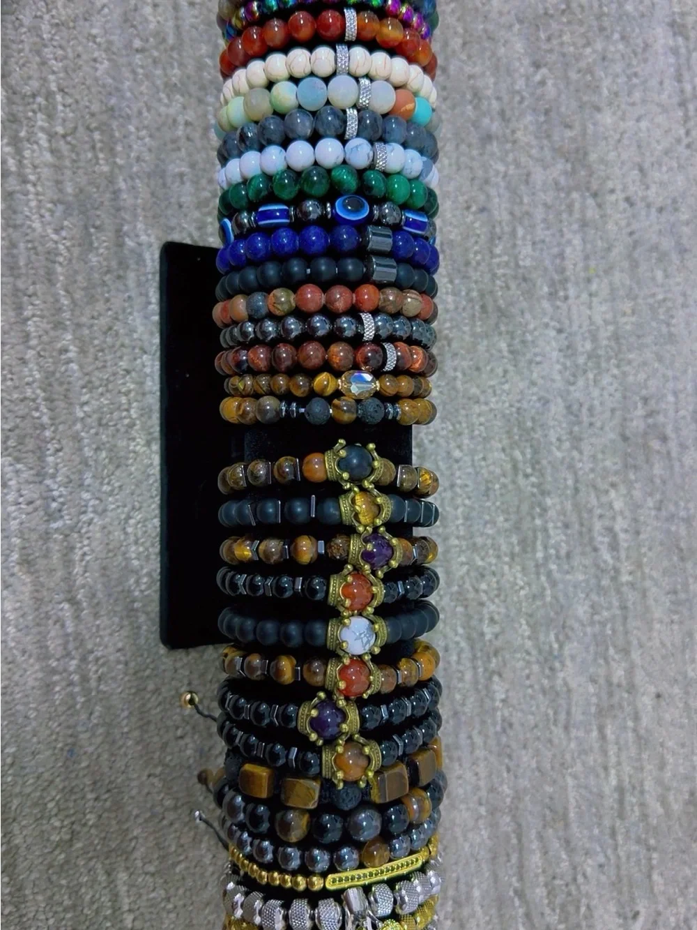 Stacked Beaded Stretch Bracelet Set - Multicolor